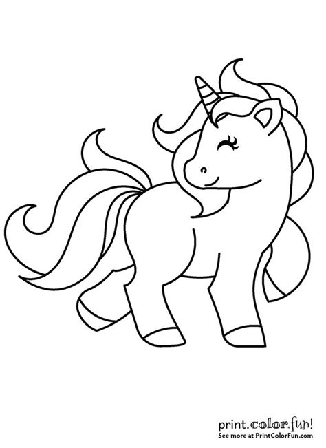 Cute Unicorn Printable Coloring Pages | journalingsage.com