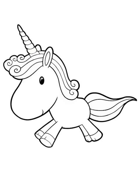 Cute Unicorn Printable Coloring Pages | journalingsage.com