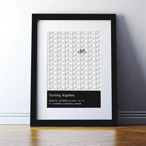 cycling and bike fanatic print by spin collective ...