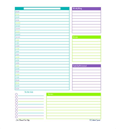 Daily Planner Template   28+ Free Word, Excel, PDF ...