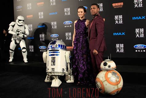 Daisy Ridley and John Boyega at the  Star Wars  Shanghai ...