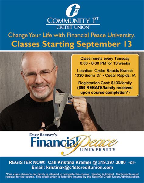 Dave Ramsey Financial Peace University   13 Week Course