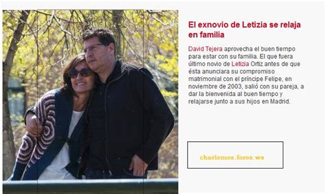 David Tejera exnovio de Letizia se relaja en familia