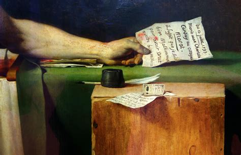 David, The Death of Marat, detail with Letter | Jacques ...