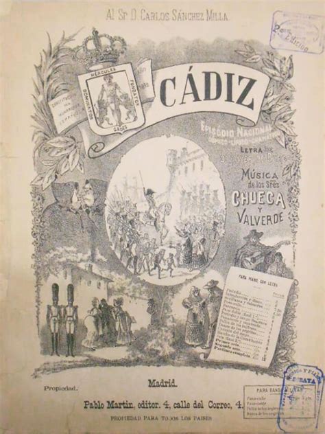 De la zarzuela Cádiz o el himno nacional malogrado.Visitar ...