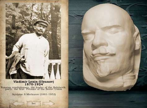 Death Masks Pictures of Some Famous and Infamous People