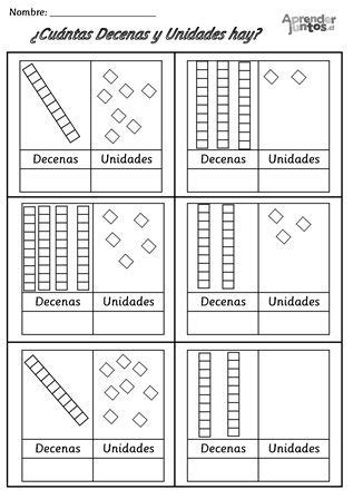 Decenas y Unidades | PEDAGOGICOS | Pinterest | Decenas ...