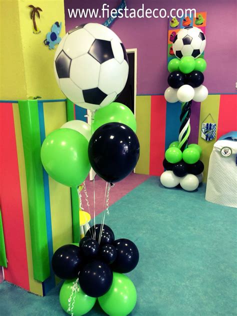 Decoración con globos fútbol by fiestadeco.com | Balloons ...