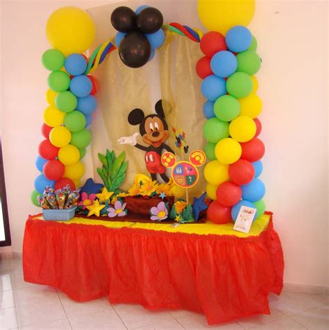 Decoración Cumpleaños Mickey Mouse 2   YouTube