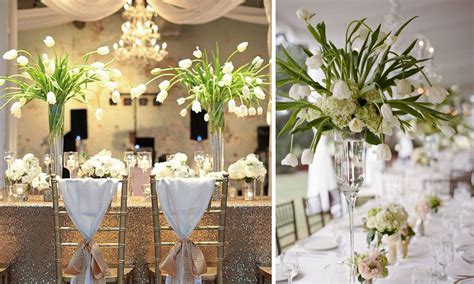 | Decoración de bodas: Arreglos florales para centros de mesa