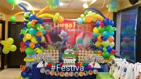 Decoración de Fiesta inspirada en Trolls   Trolls Party ...