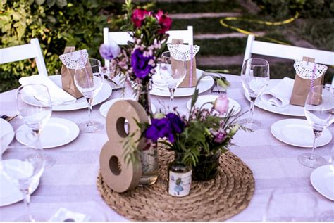 Decoración de mesas de invitados boda