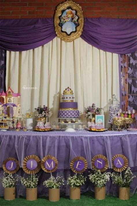 Decoracion de mesas decoradas de princesa sofia | Centros ...