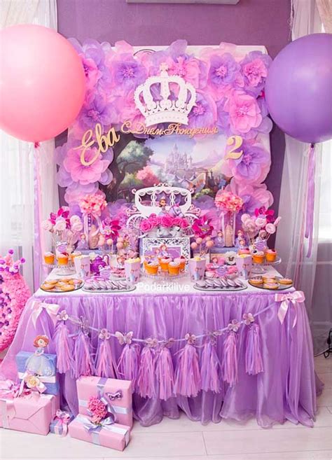 Decoraciones de Globos para Fiestas de la princesa sofia