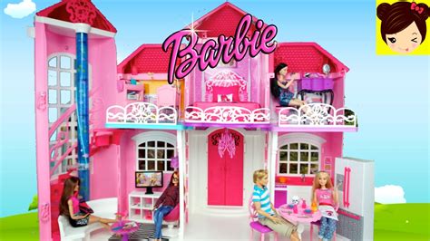 Decorando La Casa de Muñecas Barbie Malibu   Juguetes de ...
