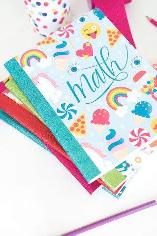 Decorar cuadernos escolares con plantillas para imprimir ...