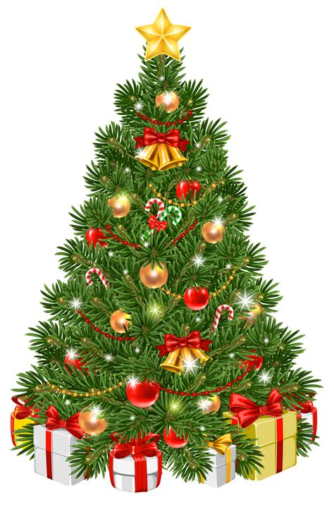 Decorated Christmas Tree Transparent PNG Clip Art Image ...