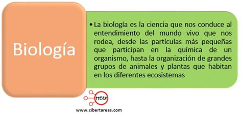 Definición de biología – Biología 1 | CiberTareas