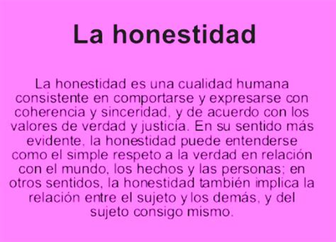 Definición de honestidad   Honestidad.org
