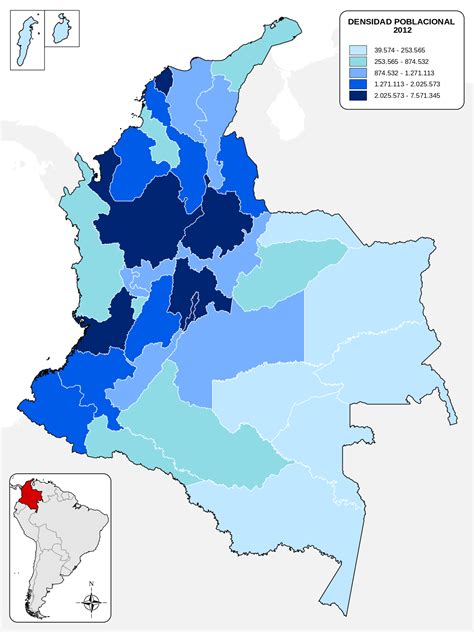 Demografía de Colombia   Wikipedia, la enciclopedia libre
