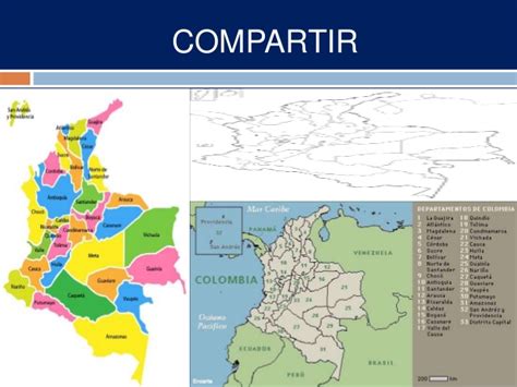 Departamentos y capitales de colombia