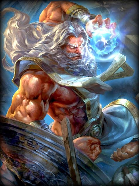 Depiction of Zeus in the video game Smite | Fantasy ...