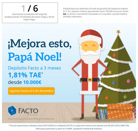 Depósito Facto al 1,81 % TAE a 3 meses | Blog #PorTuInterés