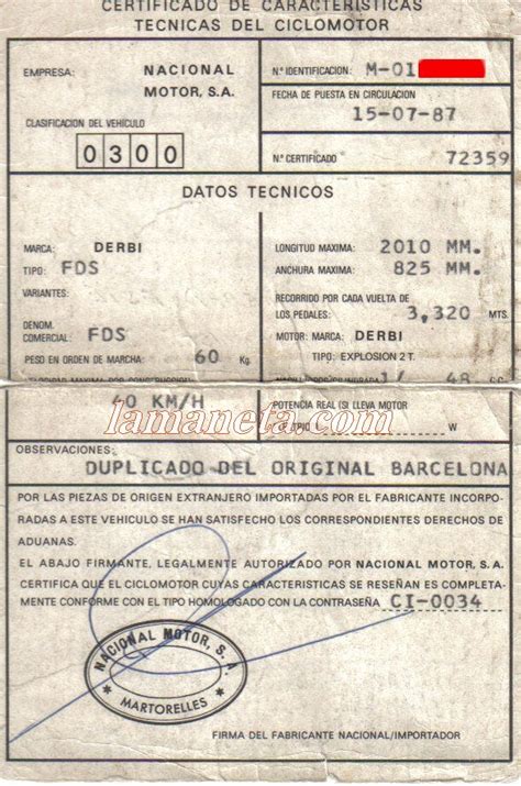 Derbi FDS 1987   lamaneta