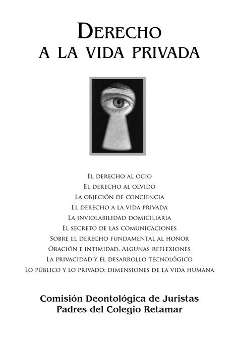 Derecho a la vida privada  2016  by Retamatch   issuu