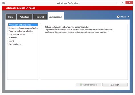 Desactivar Y Activar Windows Defender En Windows 8 Y ...