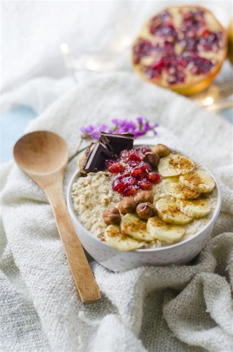 Desayunos veganos: porridge de avena con fruta | Mis ...
