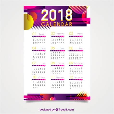 Descarga 10 calendarios 2018 2019 gratis editables para ...