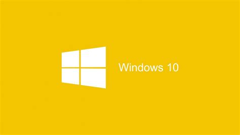 Descargar 1366x768 Windows 10 2015 Fondo Amarillo fondo de ...