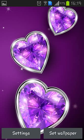 Descargar Diamond hearts para Android gratis. El fondo de ...
