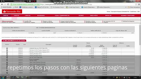 DESCARGAR MOVIMIENTOS DEL BANCO SANTANDER EN PDF   YouTube