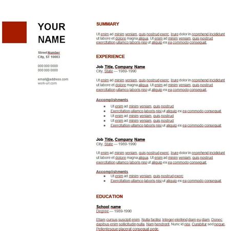 Descargar plantilla curriculum vitae en ingles ...