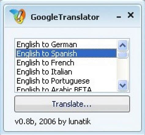 Descargar Traductor Google 0.8b   Gratis