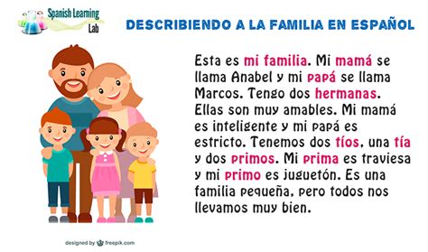 Describiendo a la Familia en Español: Ejemplos y ...