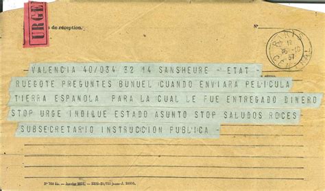 Descubiertos telegramas que acreditan que Buñuel trabajó ...