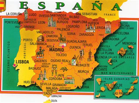 Descubra España con un mapa detallado