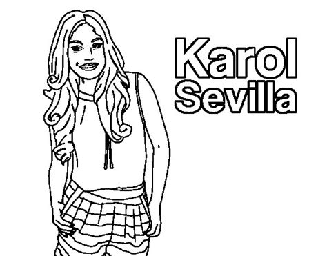 Desenho de Karol Sevilla para Colorir   Colorir.com