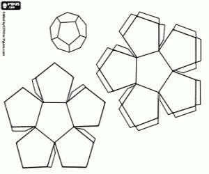 Desenhos de Formas geométricas 3D para colorir, jogos de ...
