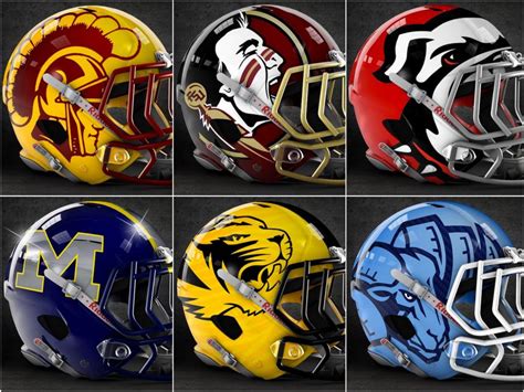 Design company creates bold concept helmets for college ...