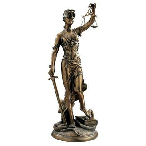 Design Toscano KY1107 Themis, Goddess of Justice Sculpture ...