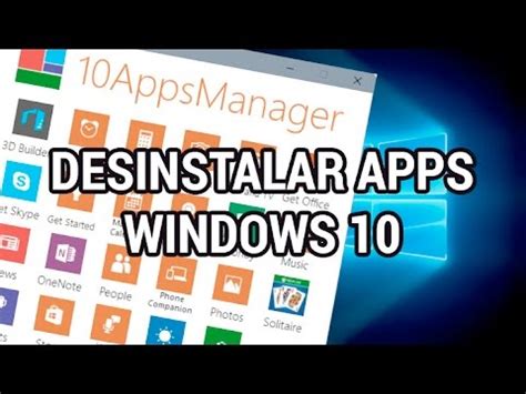 Desinstalar las apps preinstaladas de Windows 10 www ...