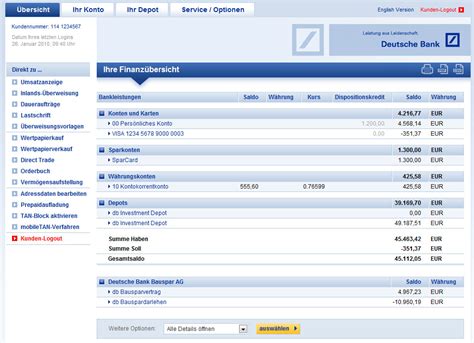 Deutsche Bank Online Banking   Web App   CHIP