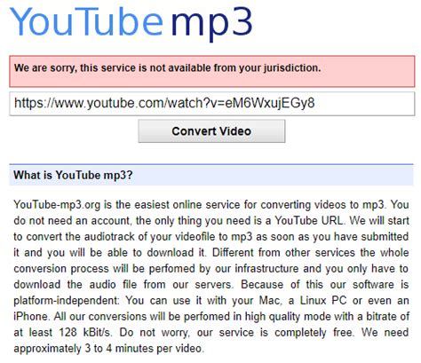 Di adiós a Youtube MP3.org