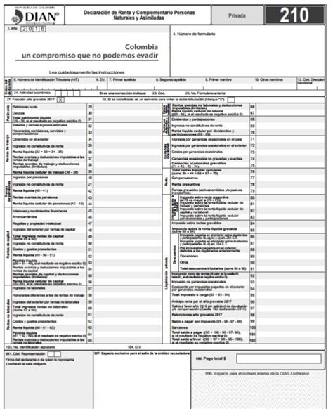 DIAN prescribe formulario presentación de la Declaración ...