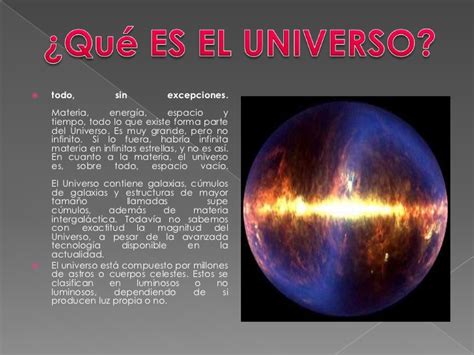 Diapositivas el universo
