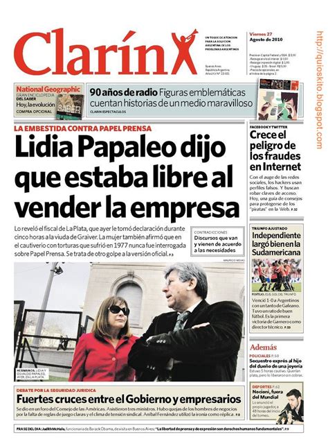 Diario CLARIN   Argentina   27.08.2010 / AvaxHome